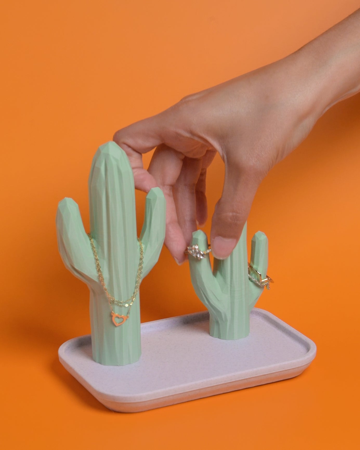 Desert Gem Jewelry Tray – A Cactus-Inspired Statement for Your Treasures